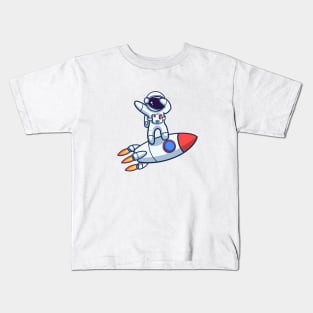 Astronot Dabbing Kids T-Shirt